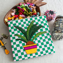 Load image into Gallery viewer, Fern Checkerboard Embroidery Frame