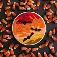Load image into Gallery viewer, Spooky Bats Embroidery Pattern