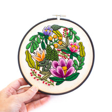 Load image into Gallery viewer, Floral embroidery pattern featuring colorful spring flowers.