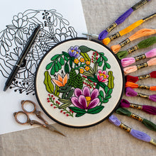 Load image into Gallery viewer, Bright Botanicals Embroidery Pattern