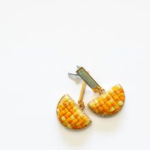 Load image into Gallery viewer, Sunshine Woven Embroidered Earrings
