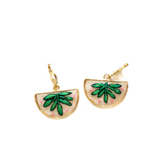 Load image into Gallery viewer, Botanical Embroidered Earrings
