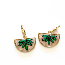 Load image into Gallery viewer, Botanical Embroidered Earrings
