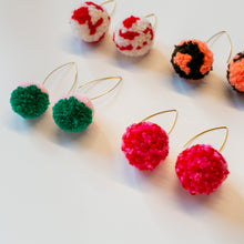 Load image into Gallery viewer, Multi Pom Earrings
