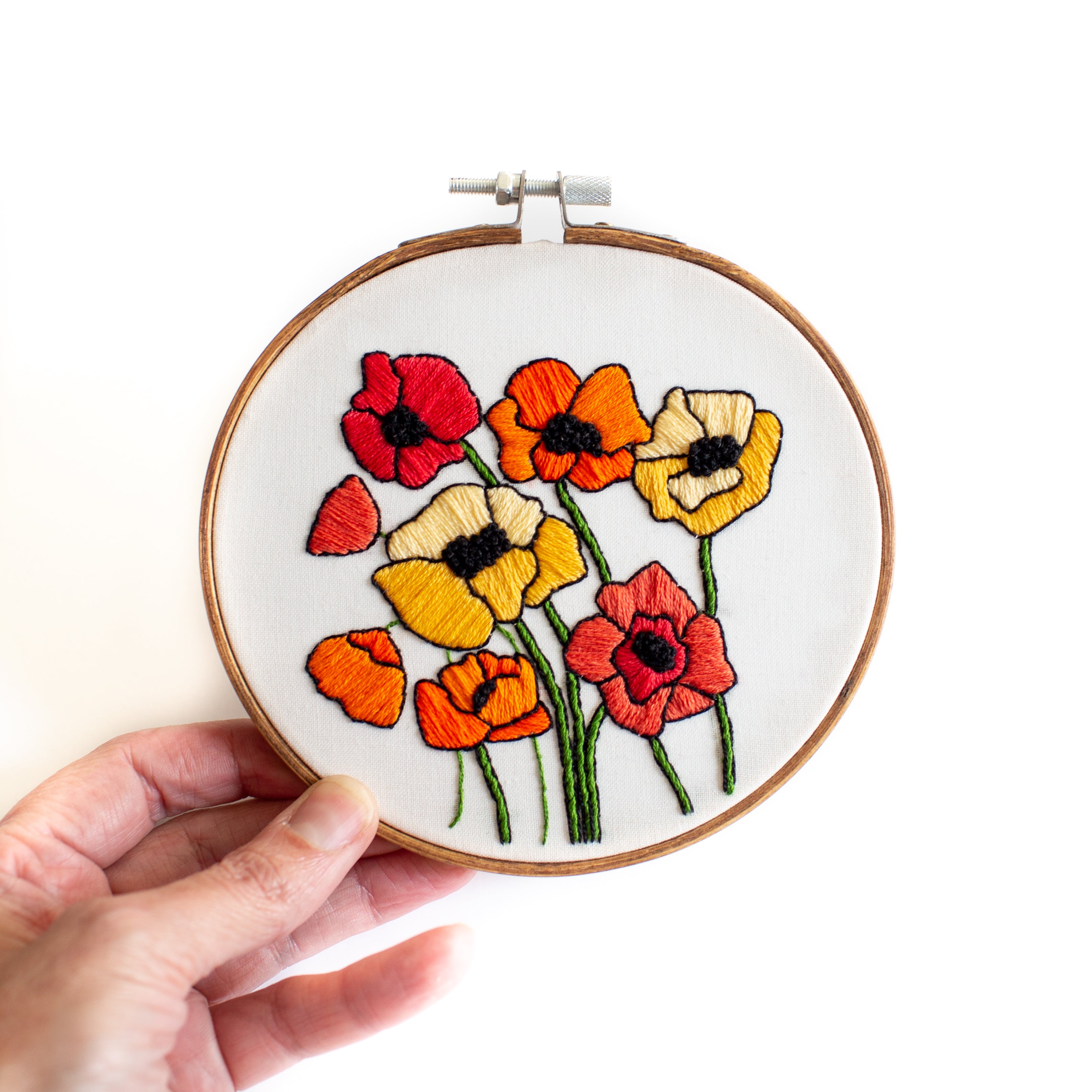Poppy Embroidered Patch Flower Patches Poppy Designs 