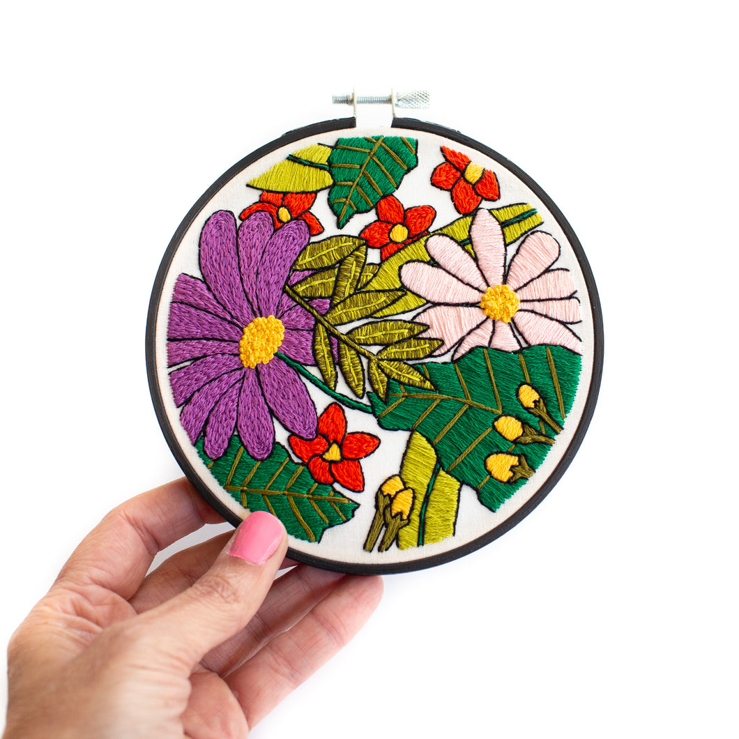 Garden Party Embroidery Pattern