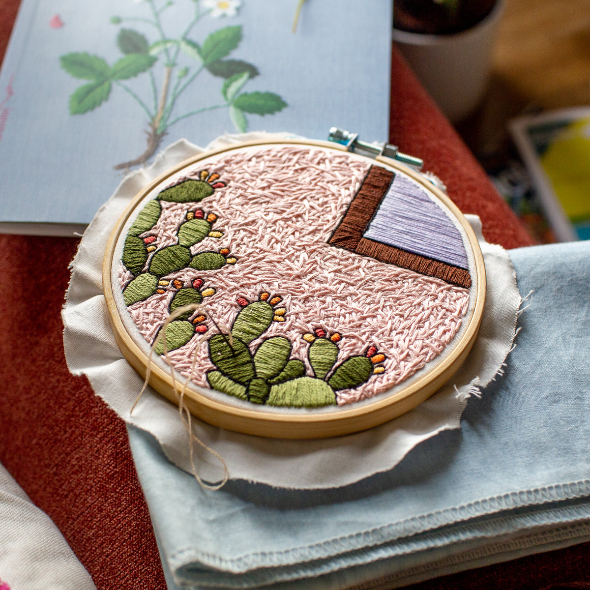Prickly Pear Patch Embroidery Pattern – Jen Ann Handmade