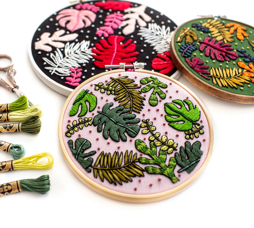 Botanical Party Embroidery Pattern