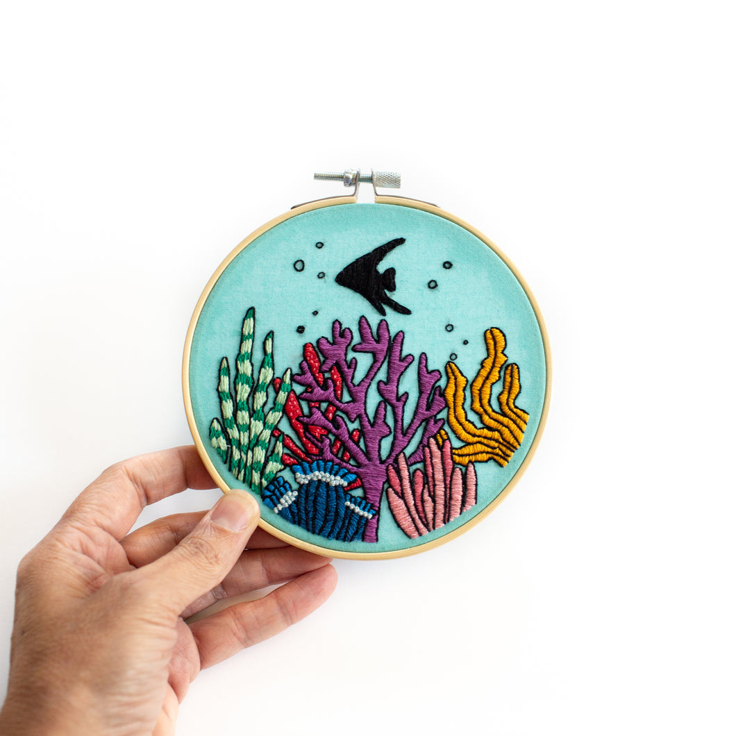 Underwater Garden Embroidery Pattern