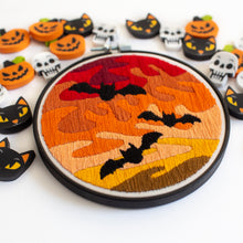 Load image into Gallery viewer, Spooky Bats Embroidery Pattern
