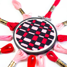 Load image into Gallery viewer, Pink and Red Quilt Hoop
