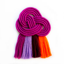 Load image into Gallery viewer, Fuchsia Pretzel Knot Wall Hanging
