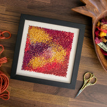 Load image into Gallery viewer, Cinnamon Girl French Knots Fiber Art
