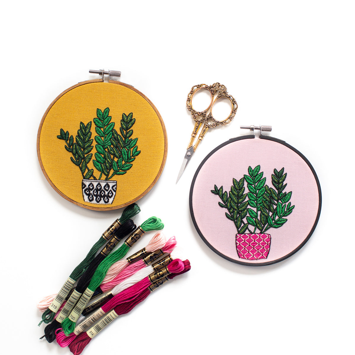 Potted Zz Plant Embroidery Pattern – Jen Ann Handmade